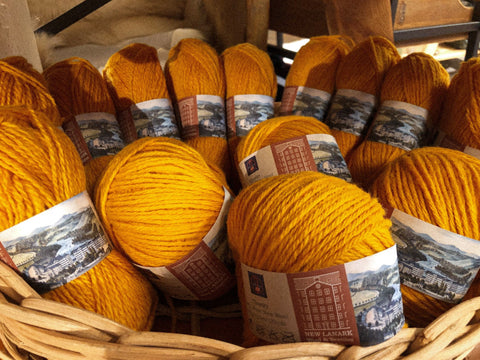 Naples yarn mustard yellow