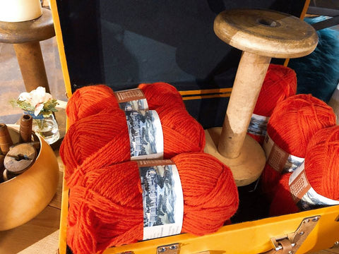 Bold Orange Yarn