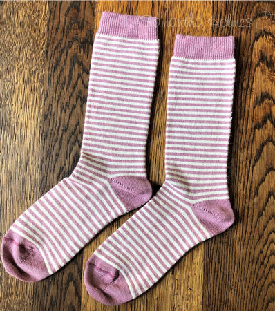 Alpaca and Bamboo Striped Socks Uk 4-7