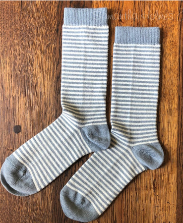 Alpaca and Bamboo Striped Socks Uk 4-7