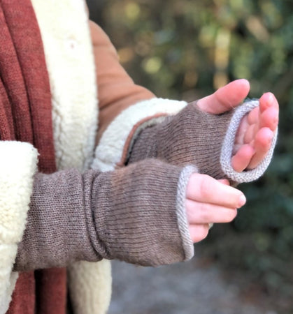 Alpaca Long Mittens