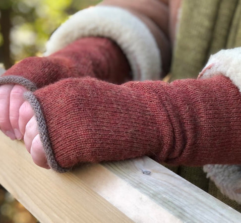 Alpaca Long Mittens