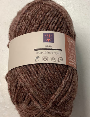 Mauve Recycled Aran Yarn