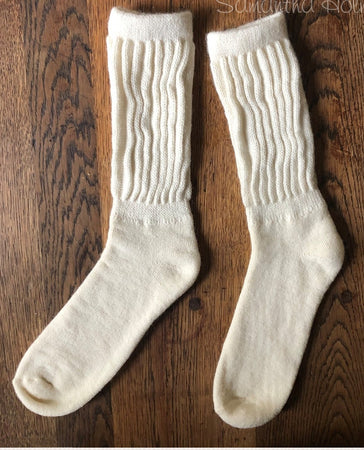 Alpaca Rib Cushion Socks