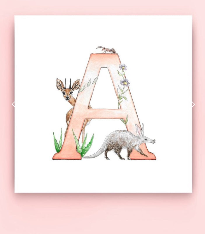 Kathryn Pow Alphabet Letter Greeting Cards