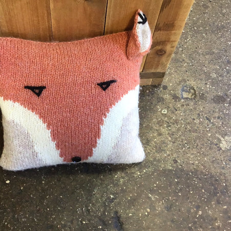 Mr Fox Cushion Cover Knitting Kit