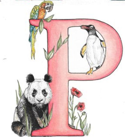 Kathryn Pow Alphabet Letter Greeting Cards