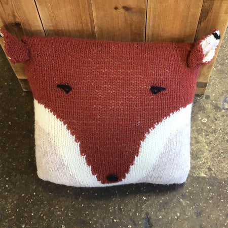 Mr Fox Cushion Cover Knitting Kit