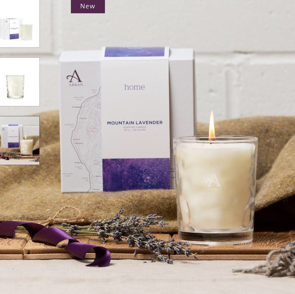 Arran Aromatic Mountain Lavender Boxed Candle