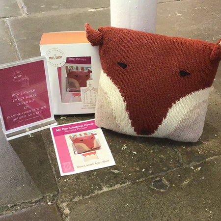 Mr Fox Cushion Cover Knitting Kit