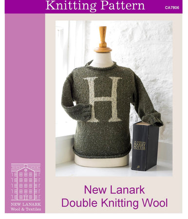 Letter H Childrens Jumper DK Knitting Pattern