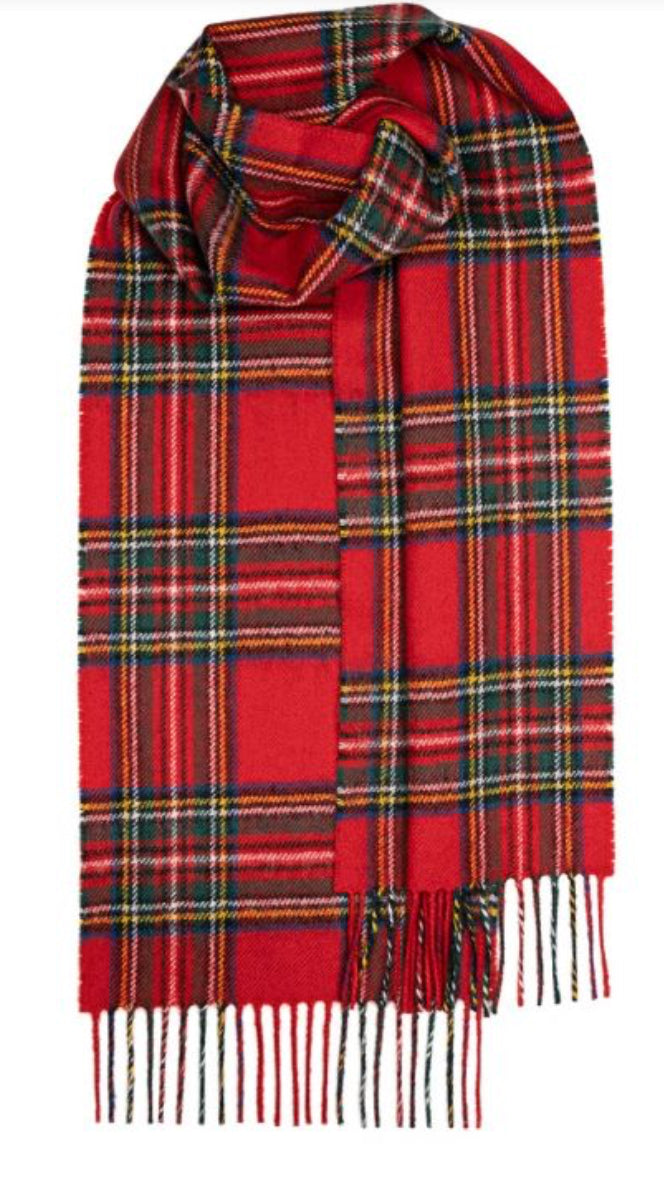 Lochcarron Brushed Lambs Wool Tartan Scarves