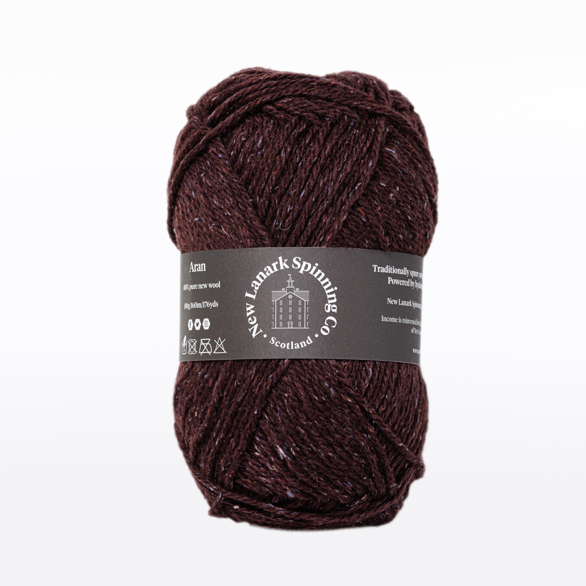 Damson Aran 100g Yarn