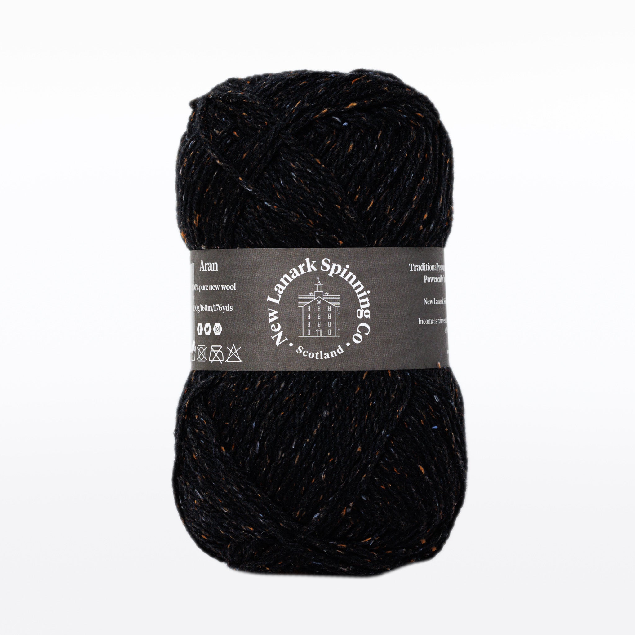 Dark Graphite Aran 100g Yarn