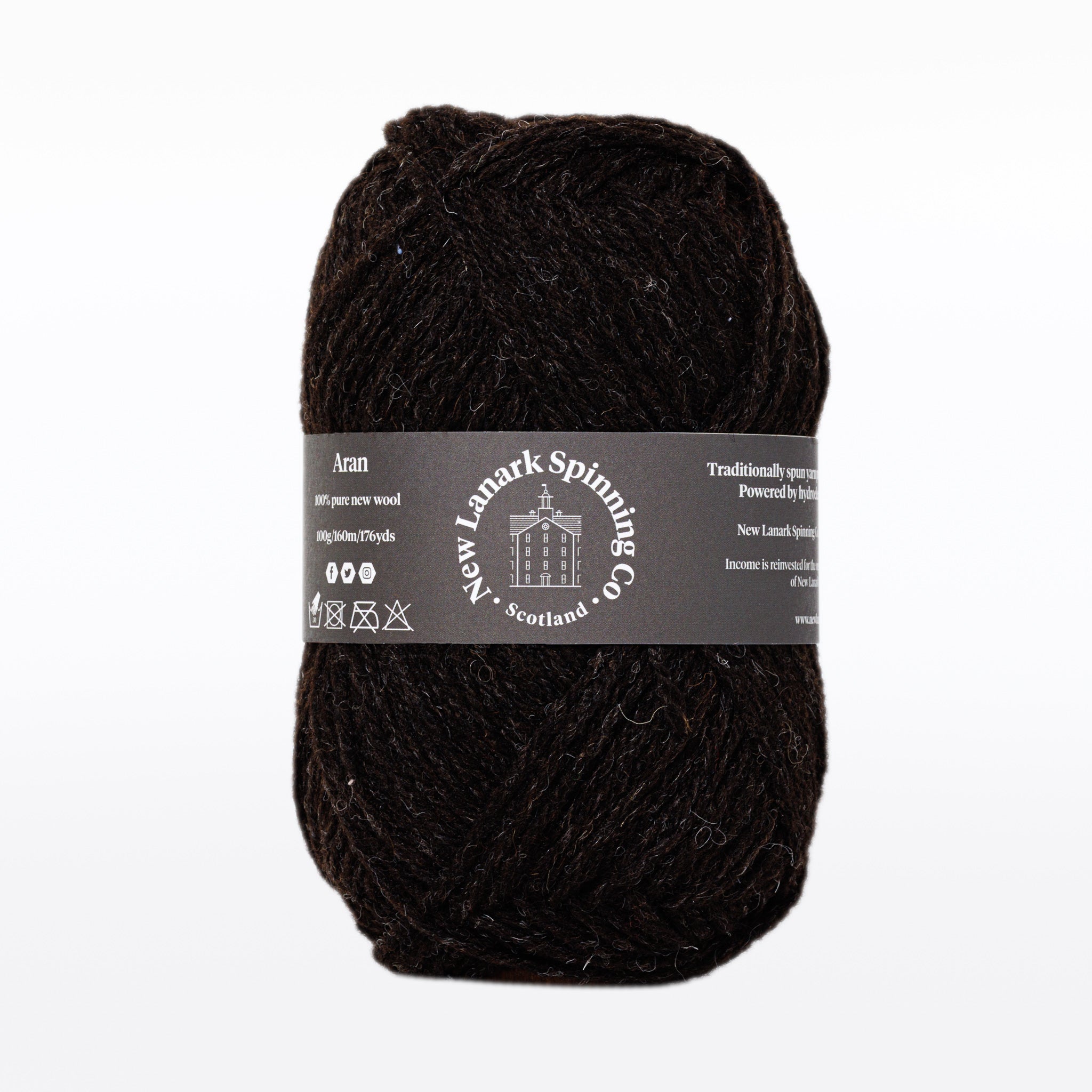 Natural Black Aran Yarn