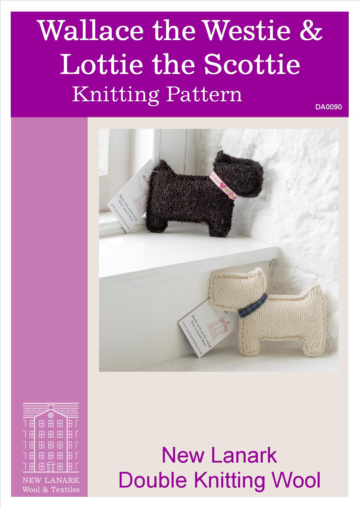 Wallace the Westie & Lottie the Scottie DK Pattern